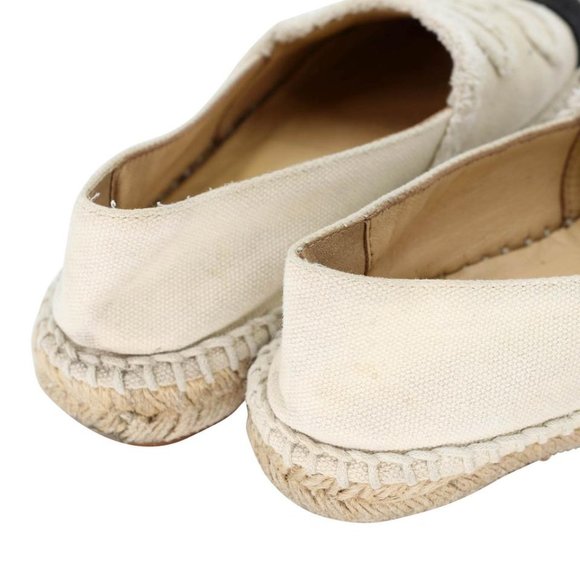 Chanel Espadrille 35 Raw Canvas Woven Flats CC-S0207P-C006 - Picture 10 of 11